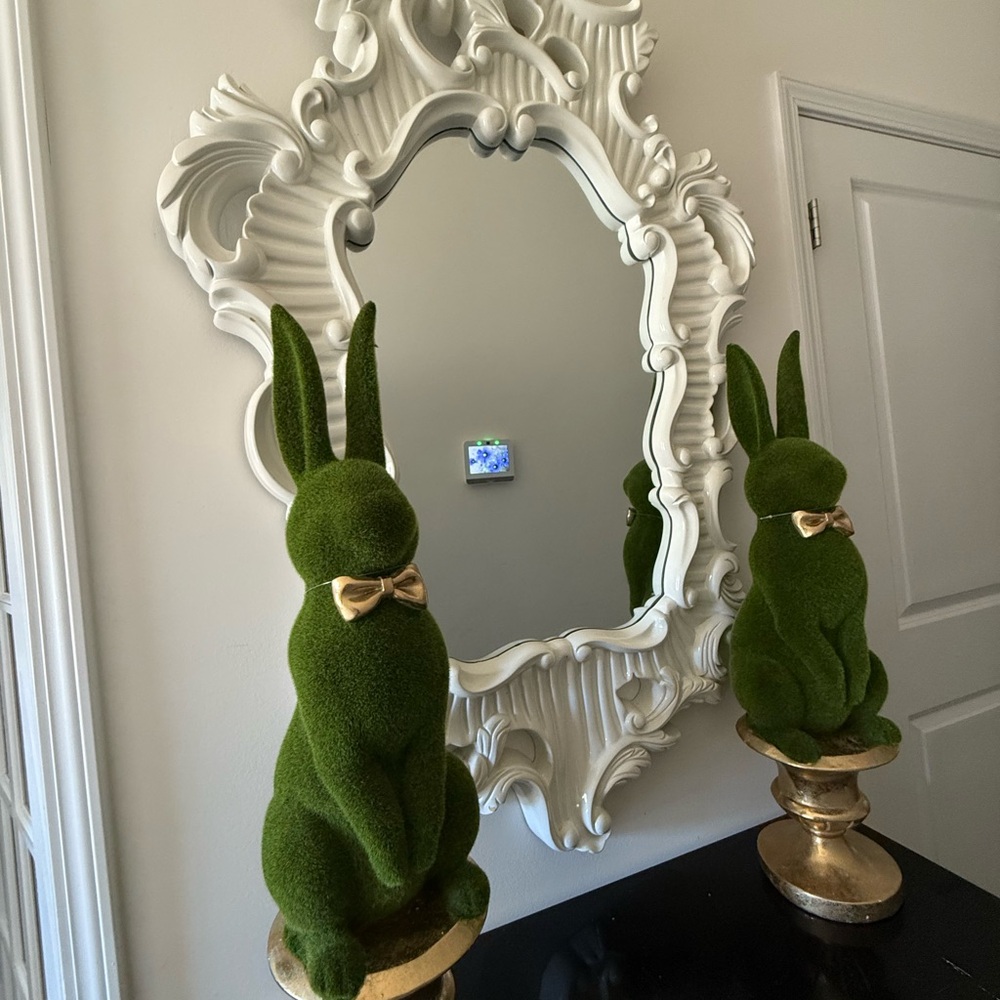 Elegant Green Rabbit Easter Decor